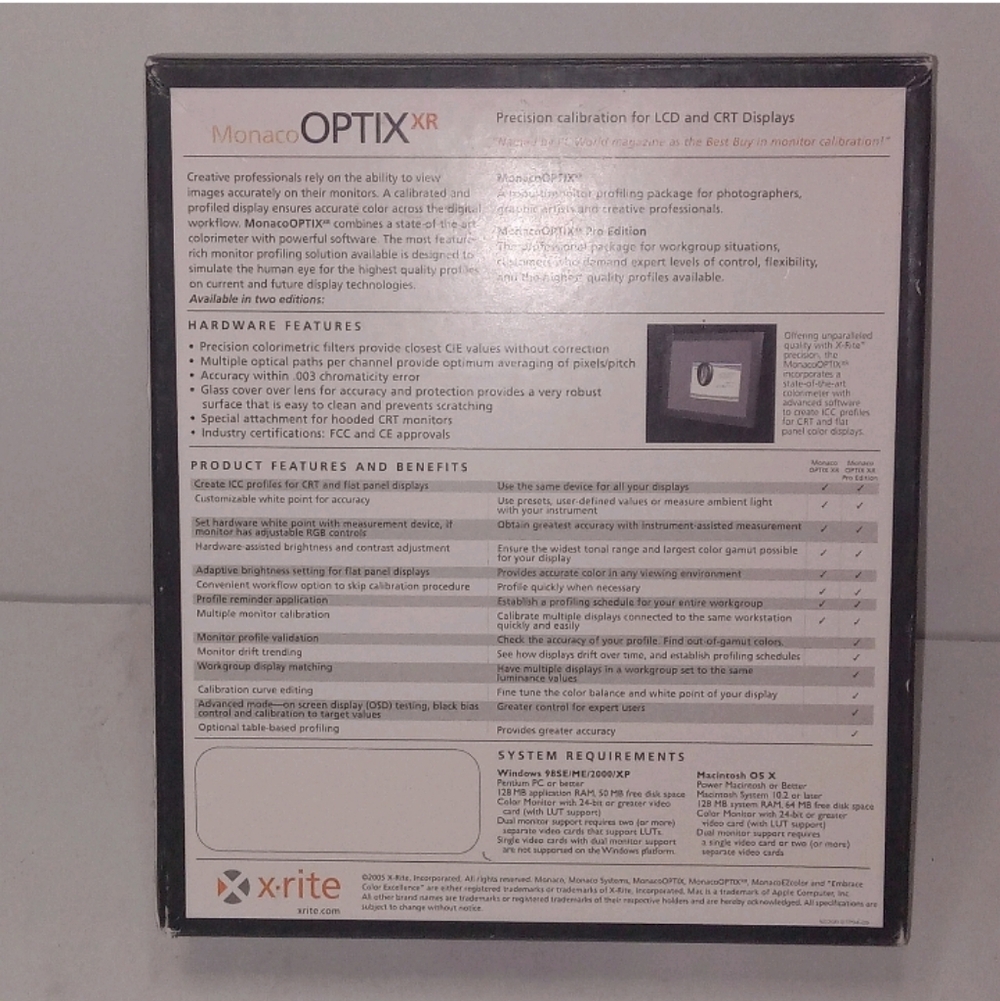 Monaco Optix XR Color TV LCD CRT Display Printer Precision Calibration Device - Picture 2 of 3